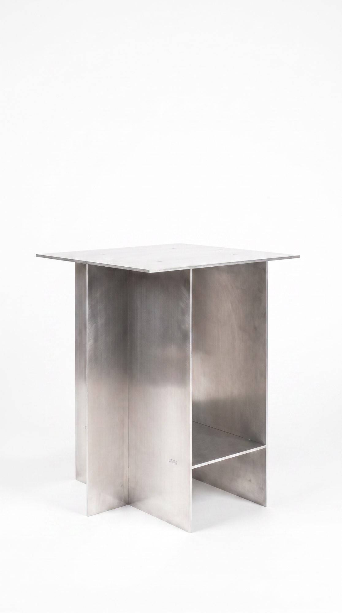 012 - aluminum side table