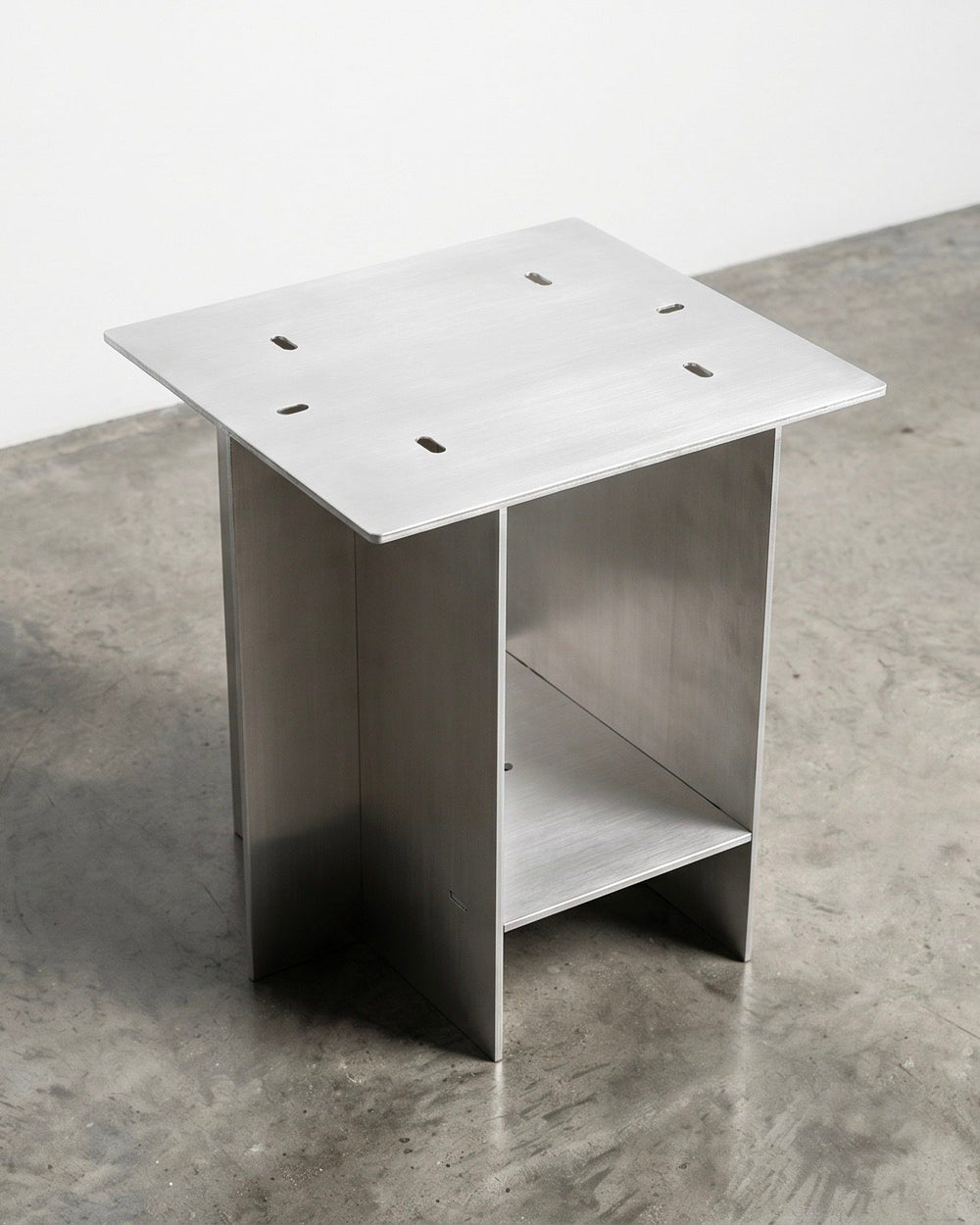 012 - aluminum side table
