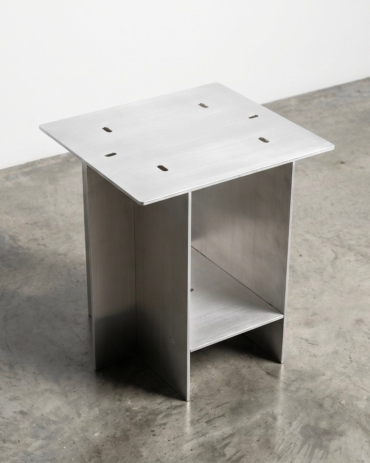 012 - aluminum side table