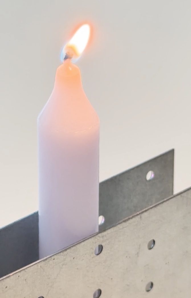 Trapped candle