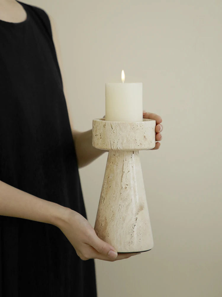 Elite Stone Candle Holders