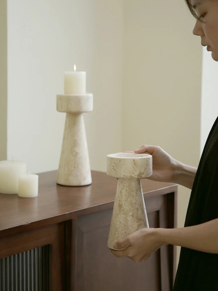 Elite Stone Candle Holders