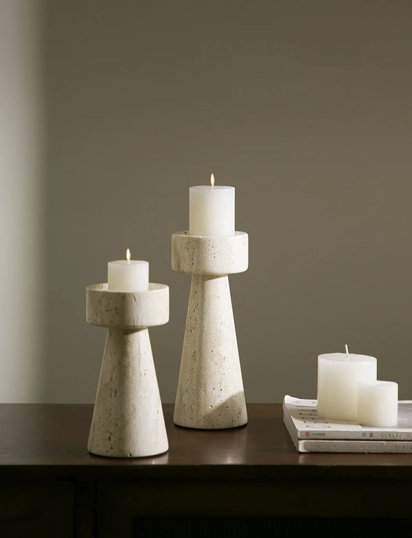 Elite Stone Candle Holders