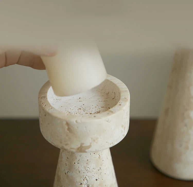 Elite Stone Candle Holders