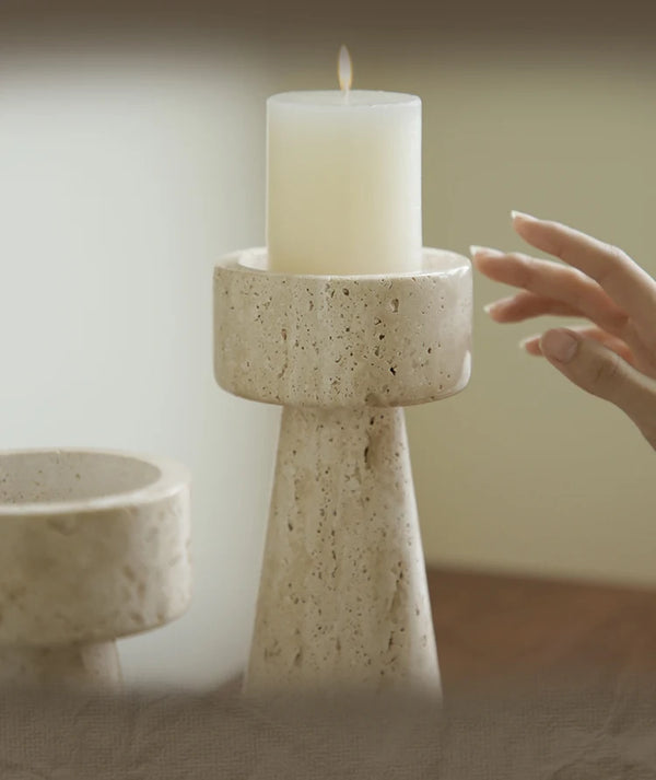 Elite Stone Candle Holders