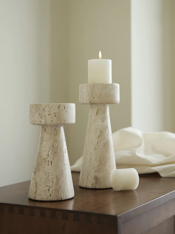 Elite Stone Candle Holders